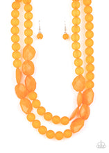 Load image into Gallery viewer, Paparazzi Arctic Art - Orange Acrylic Necklace
