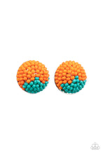 Load image into Gallery viewer, Paparazzi As Happy As Can BEAD - Orange Post Earrings
