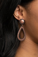 Load image into Gallery viewer, Paparazzi Beyond The Borders - Copper Earrings
