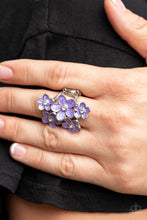 Load image into Gallery viewer, Paparazzi Boastful Blooms - Purple Flower Ring
