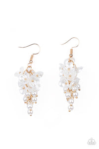 Paparazzi Bountiful Bouquets - Gold Floral Earrings