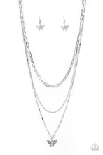 Load image into Gallery viewer, Paparazzi Bountiful Butterflies - White Butterfly Necklace
