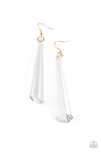 Paparazzi Break The Ice - Gold Earring