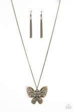 Load image into Gallery viewer, Paparazzi Butterfly Boutique - Brass Necklace
