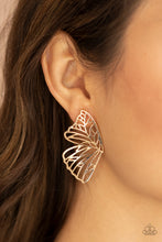 Load image into Gallery viewer, Paparazzi Butterfly Frills - Gold Post Earrings
