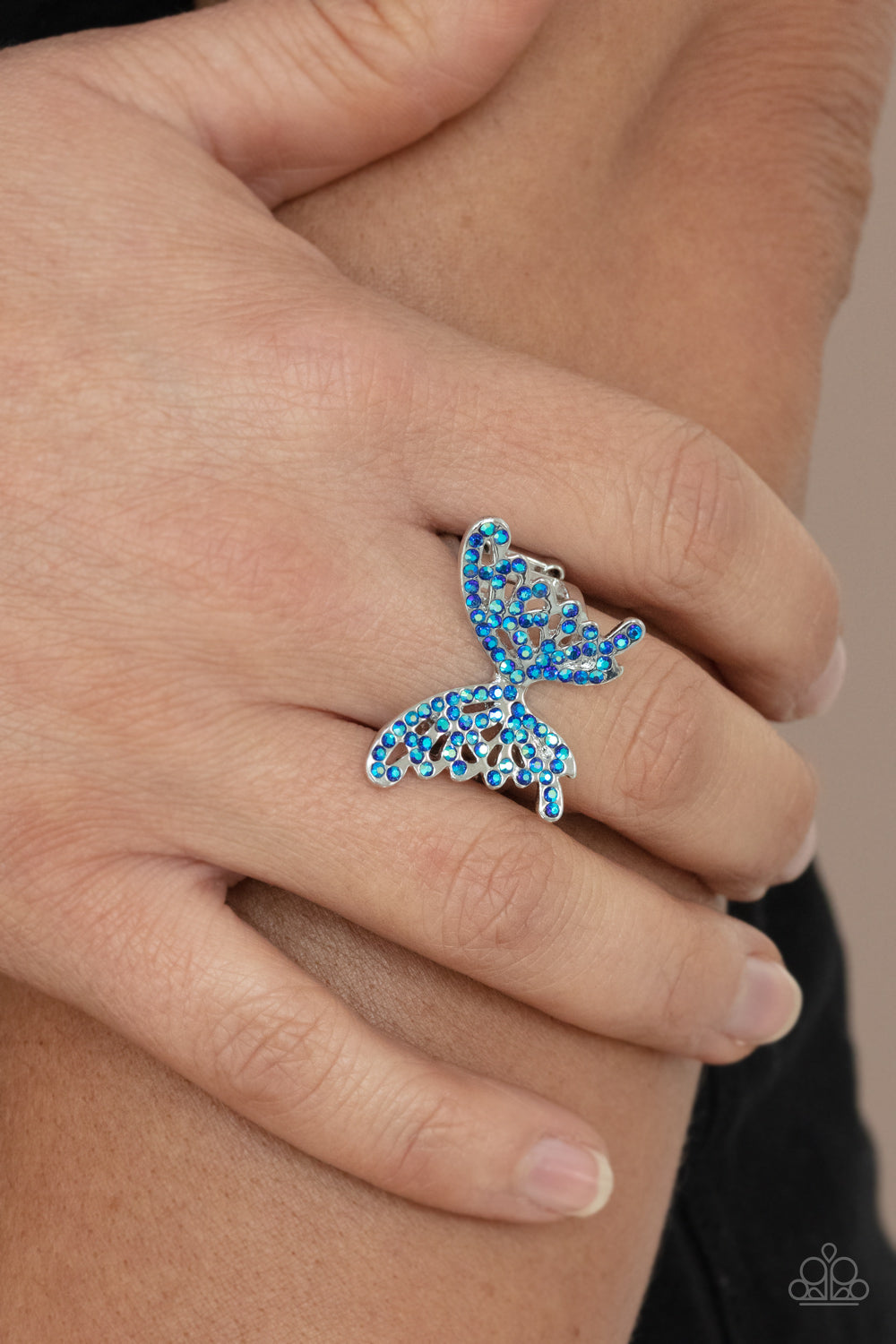 Paparazzi Butterfly Orchard - Blue Butterfly Ring