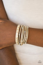 Load image into Gallery viewer, Paparazzi CATWALK It Off - Orange/Gold Wrap Bracelet
