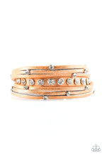 Load image into Gallery viewer, Paparazzi CATWALK It Off - Orange/Gold Wrap Bracelet
