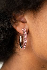 Paparazzi CLASSY is in Session - Pink Hoop Earrings