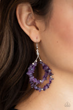 Load image into Gallery viewer, Paparazzi Canyon Rock Art - Purple Earrings
