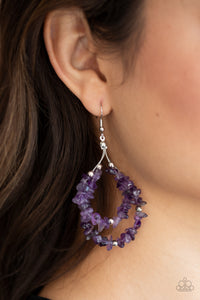 Paparazzi Canyon Rock Art - Purple Earrings
