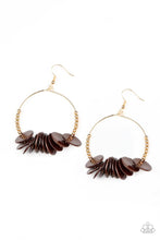Load image into Gallery viewer, Paparazzi Caribbean Cocktail - Brown Earrings

