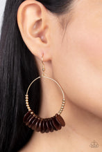Load image into Gallery viewer, Paparazzi Caribbean Cocktail - Brown Earrings
