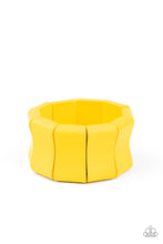 Load image into Gallery viewer, Paparazzi Caribbean Couture - Yellow Wooden Bracelet
