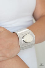Load image into Gallery viewer, Paparazzi Casual Canyoneer - White Cuff Bracelet
