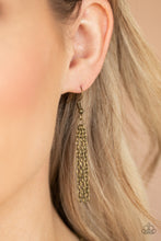 Load image into Gallery viewer, Paparazzi Catch a Fallen Star - Brass Oil Spill Necklace
