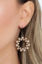 Load image into Gallery viewer, Paparazzi Champagne Bubbles - Brass Earrings
