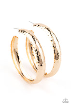 Load image into Gallery viewer, Paparazzi Check Out These Curves - Gold Hoop Earrings
