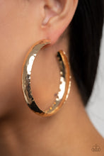 Load image into Gallery viewer, Paparazzi Check Out These Curves - Gold Hoop Earrings
