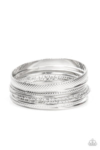 Paparazzi Circlet Circus - Silver Bangle Bracelets