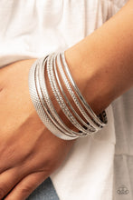 Load image into Gallery viewer, Paparazzi Circlet Circus - Silver Bangle Bracelets

