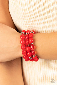 Paparazzi Coastal Cruise - Red Necklace