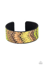 Load image into Gallery viewer, Paparazzi Come Uncorked - Green Cork Cuff Bracelet
