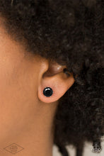 Load image into Gallery viewer, Paparazzi Come Out On Top - Black Post Earrings
