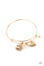 Load image into Gallery viewer, Paparazzi Come What May and Love It - Gold Charm Bracelet
