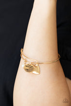 Load image into Gallery viewer, Paparazzi Come What May and Love It - Gold Charm Bracelet
