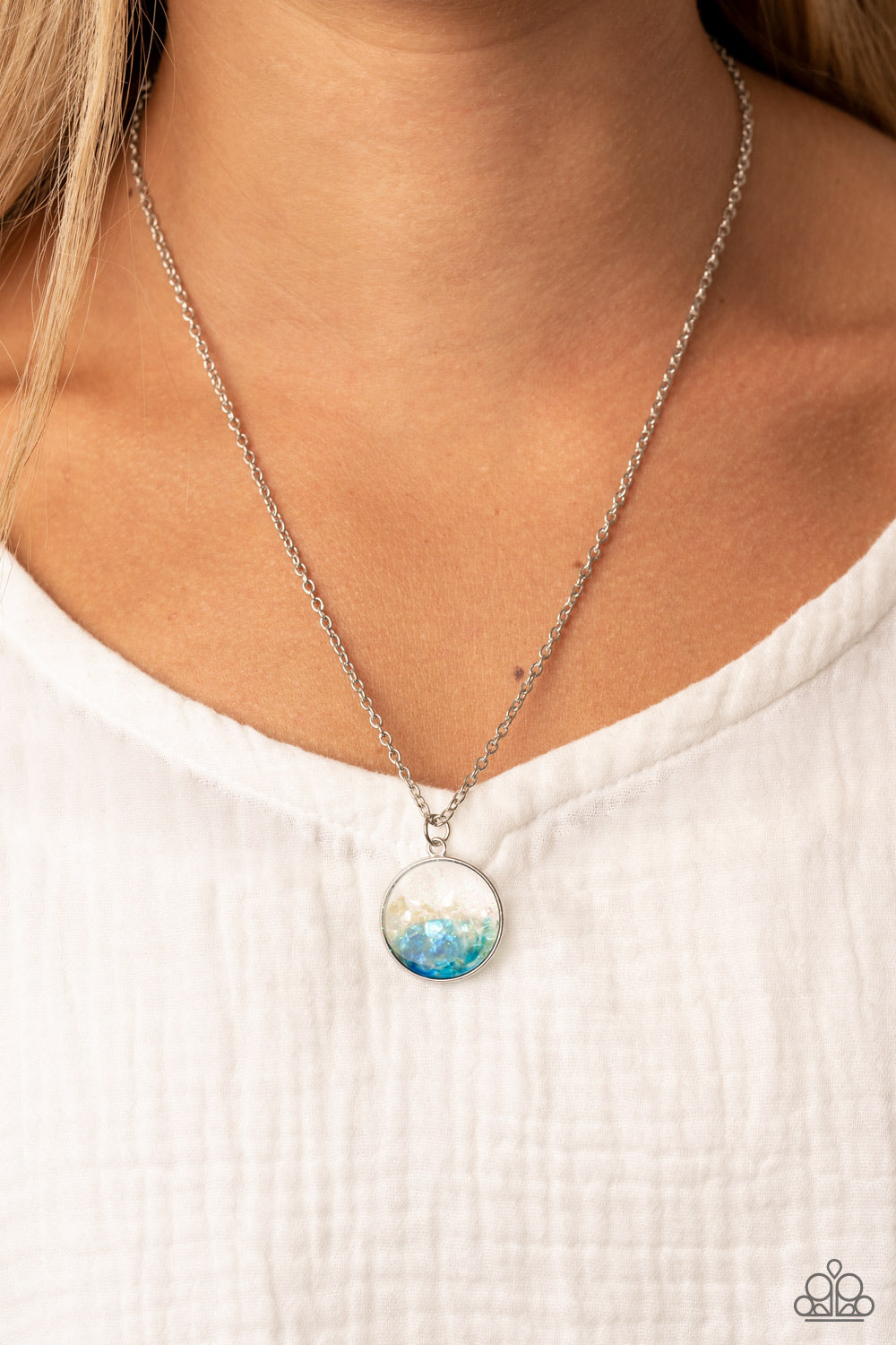 Paparazzi Completely Crushed - Blue Necklace
