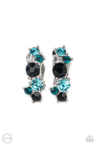 Paparazzi Cosmic Celebration - Blue Clip-On Earrings
