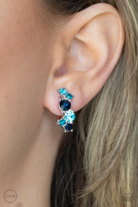 Paparazzi Cosmic Celebration - Blue Clip-On Earrings