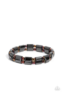 Paparazzi Cosmic Chrome - Multi Stretch Beaded Bracelet