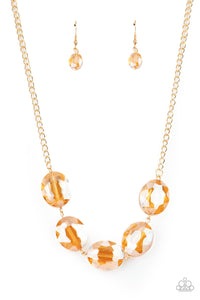 Paparazzi Cosmic Closeup - Gold Necklace