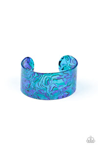 Paparazzi Cosmic Couture - Blue Acrylic Bracelet