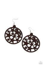 Load image into Gallery viewer, Paparazzi Cosmic Paradise - Brown Wooden Earrings
