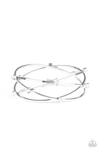 Paparazzi Cosmic Sparkle - White Bracelet