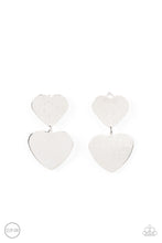 Load image into Gallery viewer, Paparazzi Cowgirl Crush - Silver Clip-On Earrings
