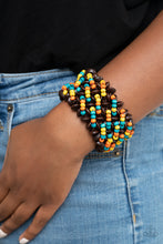 Load image into Gallery viewer, Paparazzi Cozy in Cozumel - Multi Wooden Bracelet
