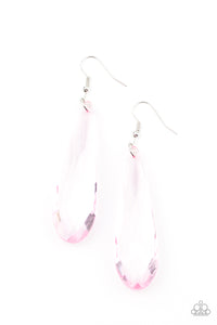 Paparazzi Crystal Crowns - Pink Earrings