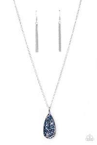 Paparazzi Daily Dose of Sparkle - Blue Sequin Necklace