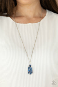 Paparazzi Daily Dose of Sparkle - Blue Sequin Necklace