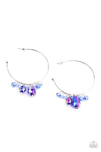 Paparazzi Dazzling Downpour - Blue Earrings