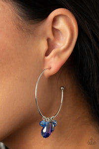 Paparazzi Dazzling Downpour - Blue Earrings