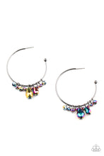 Load image into Gallery viewer, Paparazzi Dazzling Downpour - Multi Hoop Earrings
