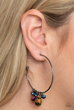 Load image into Gallery viewer, Paparazzi Dazzling Downpour - Multi Hoop Earrings
