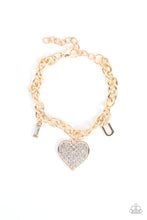 Load image into Gallery viewer, Paparazzi Declaration of Love - Gold Bracelet
