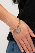 Load image into Gallery viewer, Paparazzi Declaration of Love - Gold Bracelet
