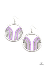 Load image into Gallery viewer, Paparazzi Delightfully Deco - Purple Earrings
